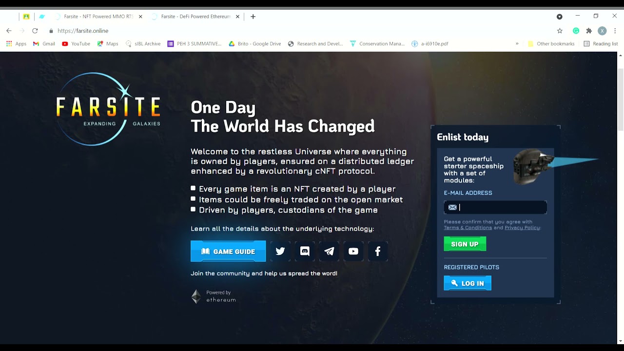 Farsite! The next big thing to Alienworlds. FREE NFTs (Impression video)