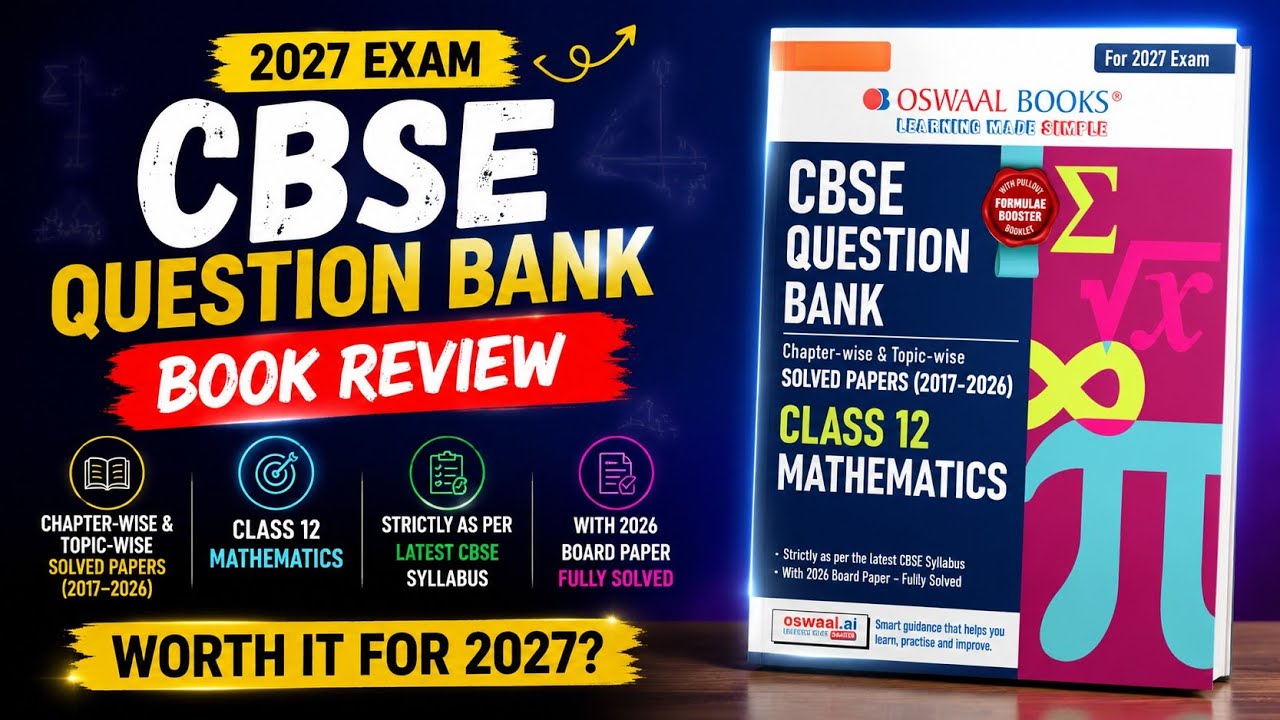 Oswaal CBSE Class 12 Mathematics Question Bank Review | CBSE Class 12 Maths Oswaal Question Bank