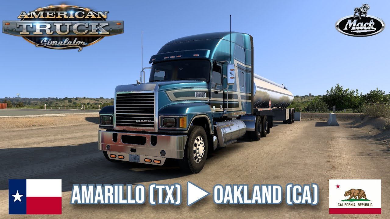 American Truck Simulator : Amarillo (TX) ▶ Oakland (CA)