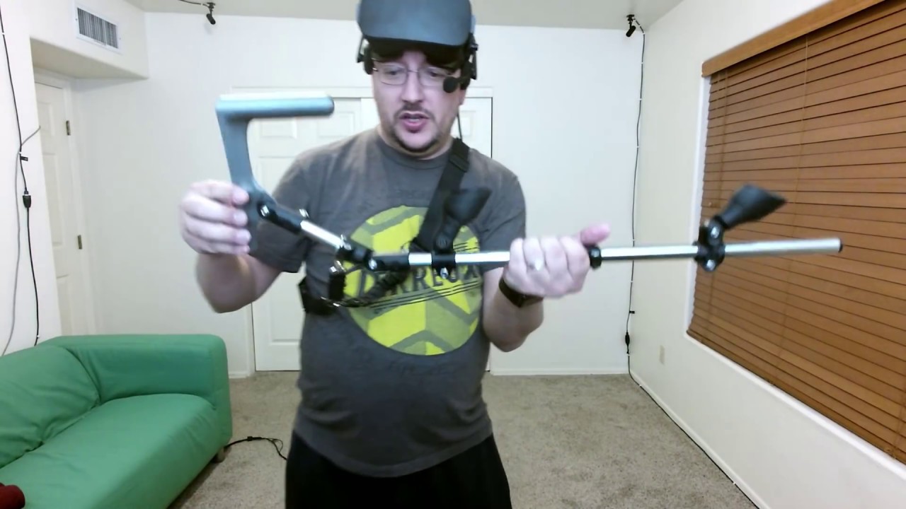 ProTube VR rifle stock setup for an optimal fit across multiple games/guns, valid for Rift and Vive