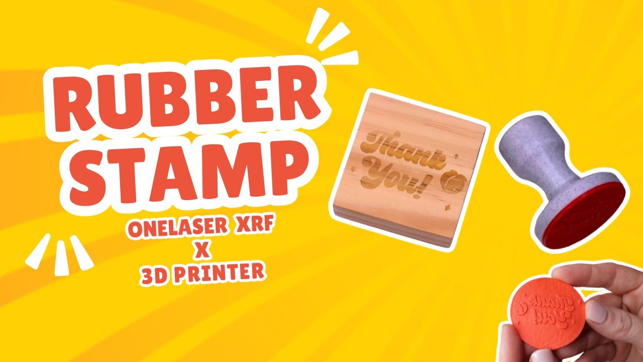 First attempt at a Rubber Stamp on a Laser | Onelaser XRF | Onelaser for beginner