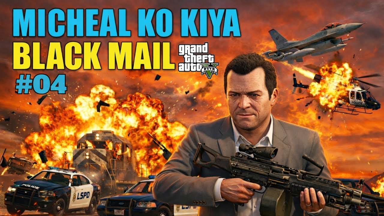 MICHAEL KO KIYA BLACKMAIL! Total War: Jets vs Cops | GTA 5 Cinematic Hindi Movie | Fire Breath Films