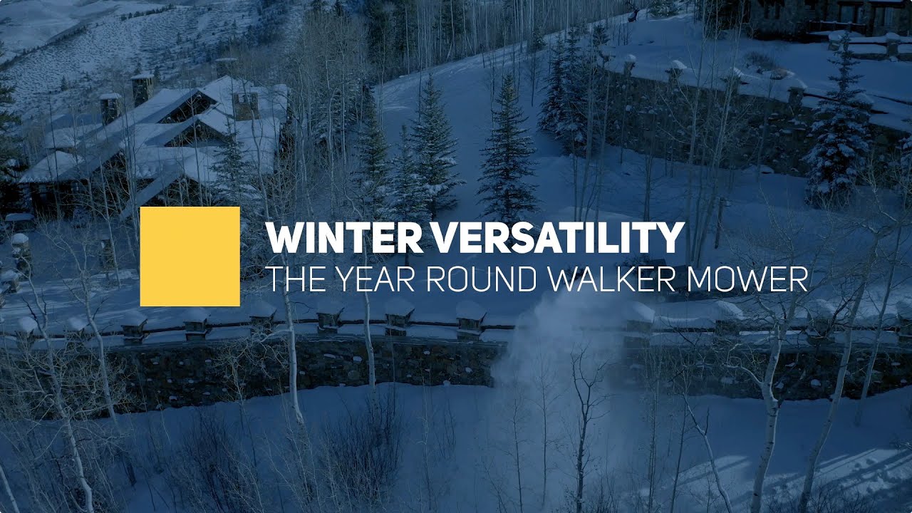 Winter Versatility With The Walker Mower YouTube
