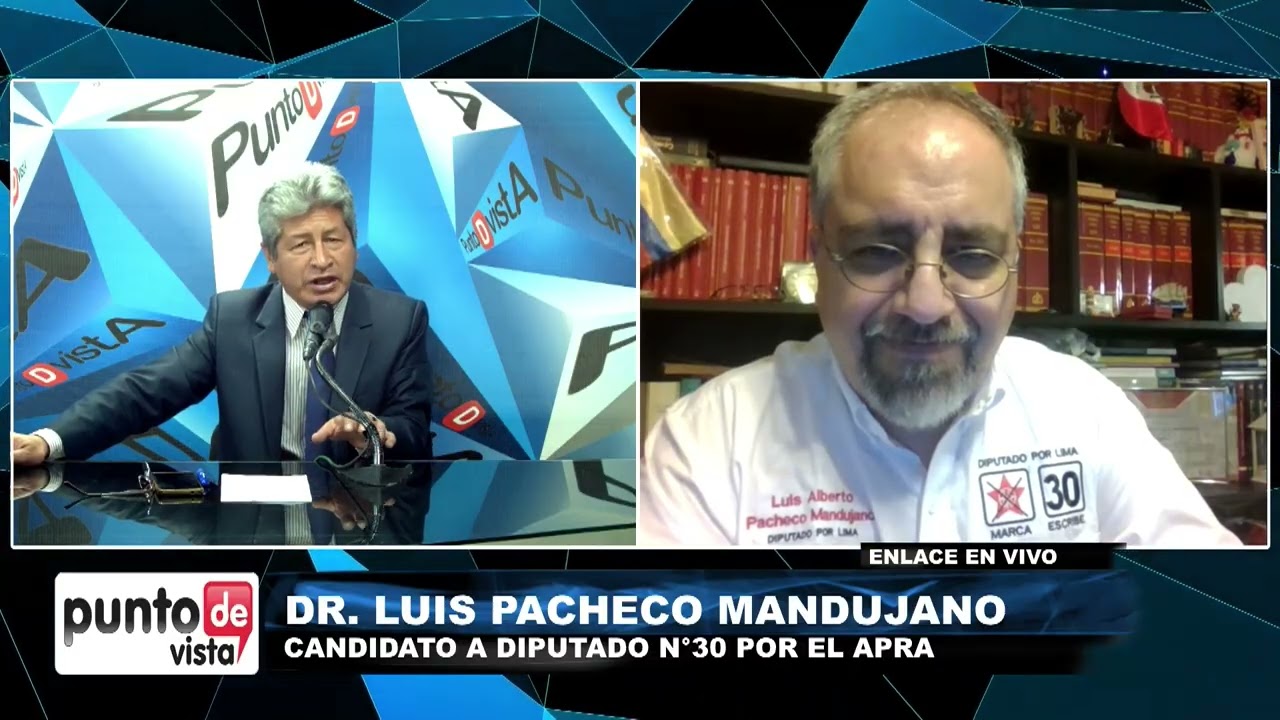 Marco Antonio Ponce entrevista a Luis Pacheco Mandujano, candidato por el APRA a Cámara de Diputados
