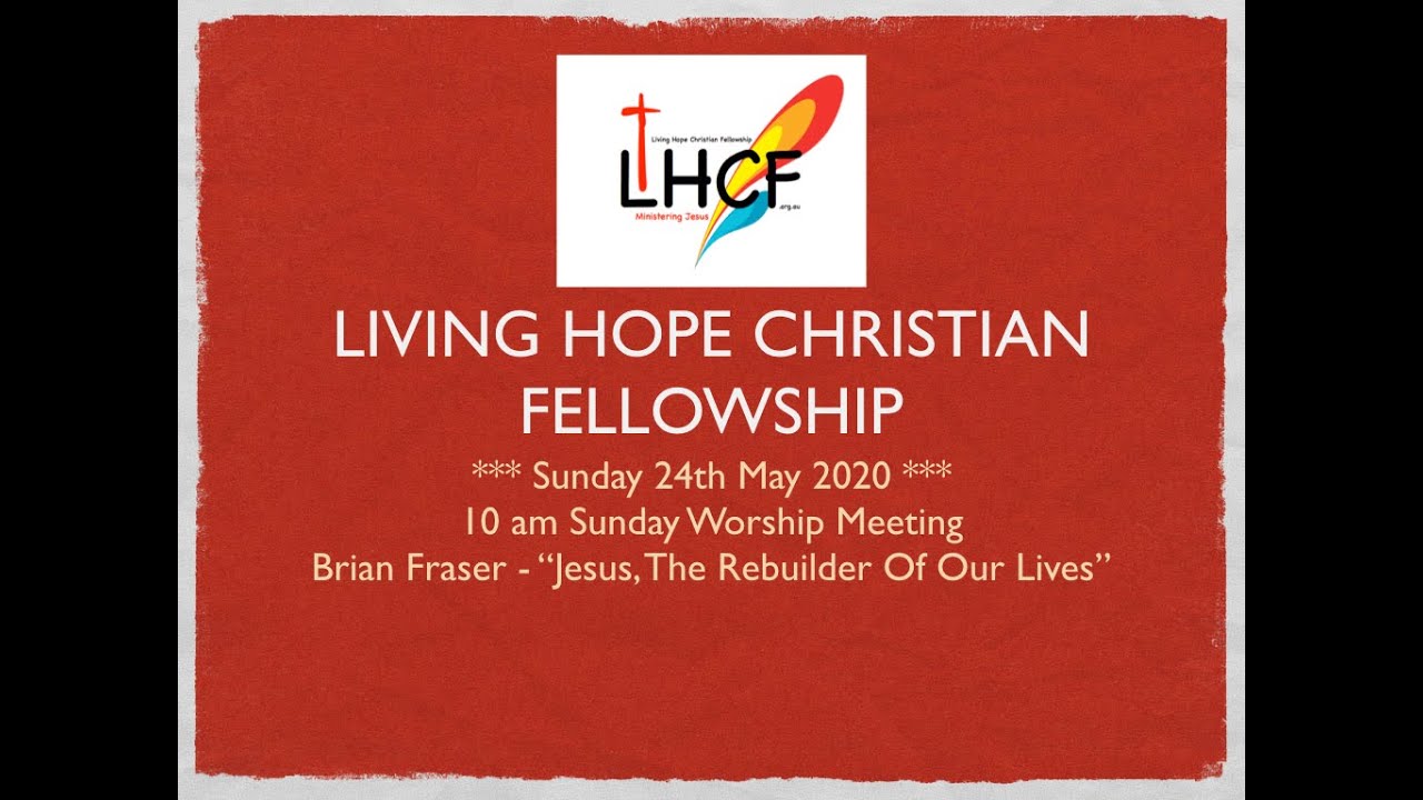 LHCF Sun 24 May 2020 - Brian Fraser