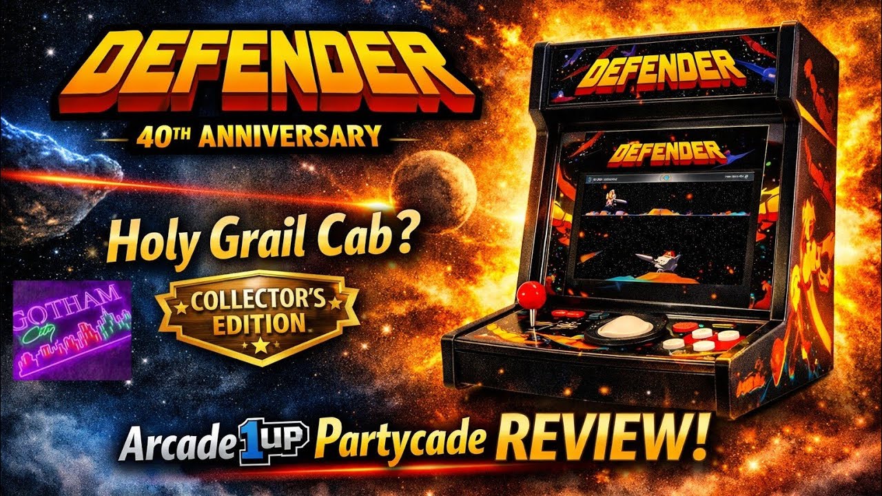 Defender 40th Anniversary Arcade1up Partycade Review!