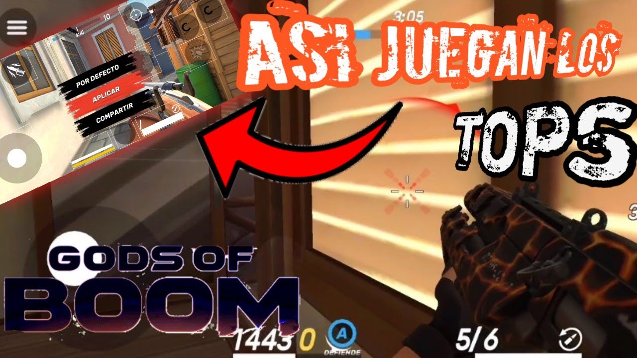 Asi juegan los tops😱 con estas configuraciónes😎 - Gods of boom🔥