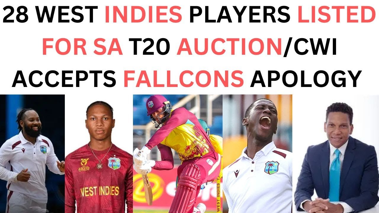 Jewel Andrew and Jayden Seales among 28 West Indians in SA t20 league auction/CWI ready to move on!