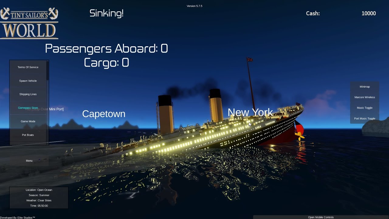 Titanic movie Tiny Sailors World