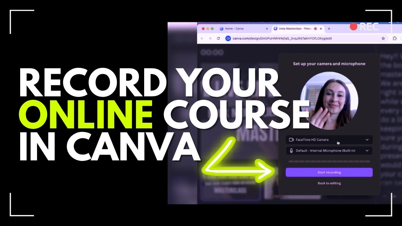 Canva for Online Course Creators: Record Slides and Present Like a Pro