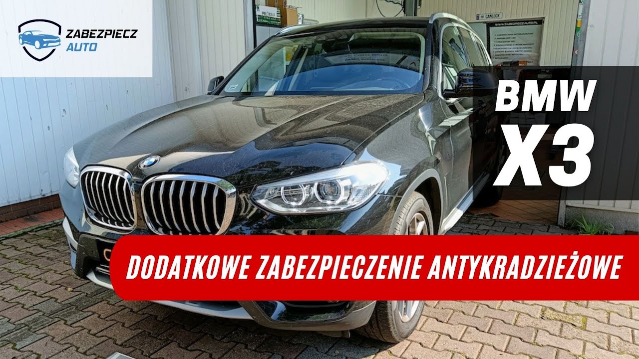BMW X3 - CanLock PREMIUM z głośną SYRENĄ - zabezpieczenie przeciwko kradzieży na walizkę.