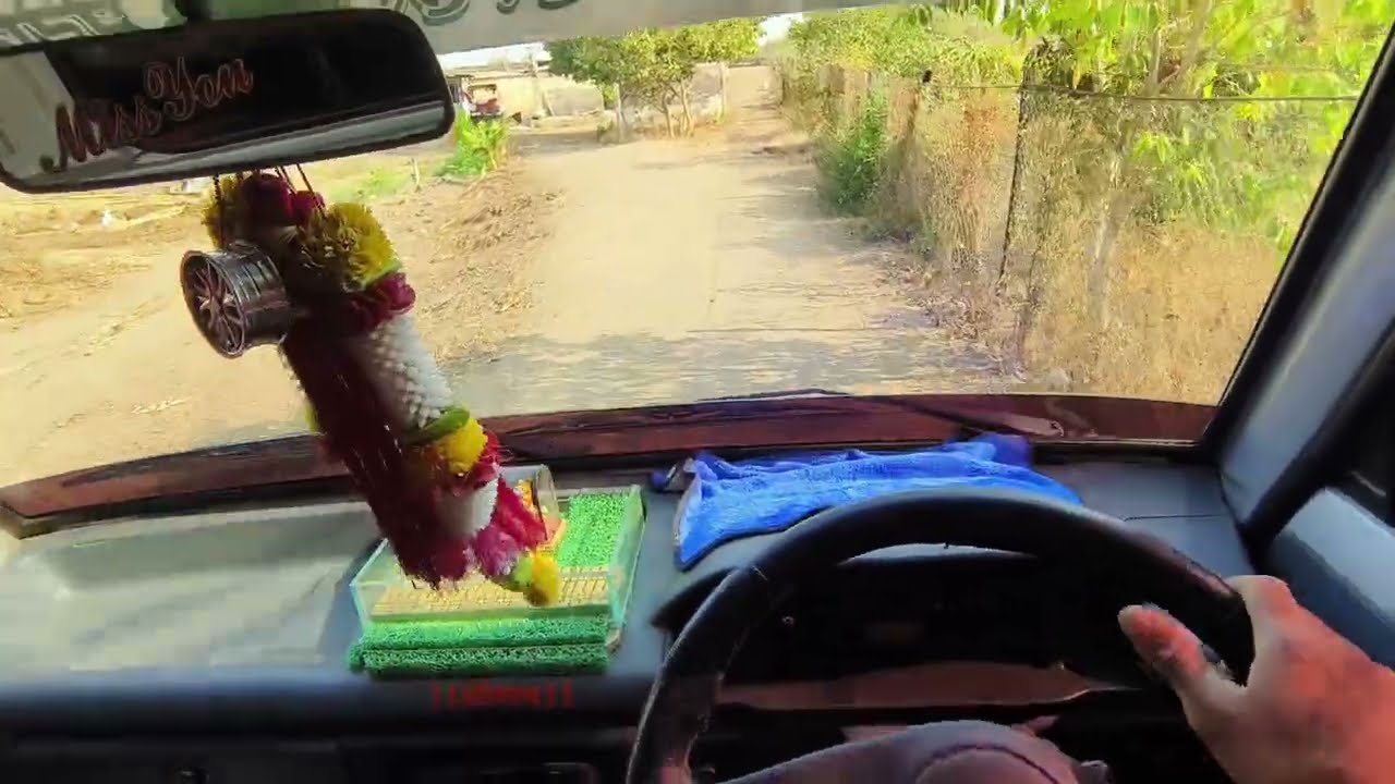 Super Carry Driving Through Rough Off-Road Trail”