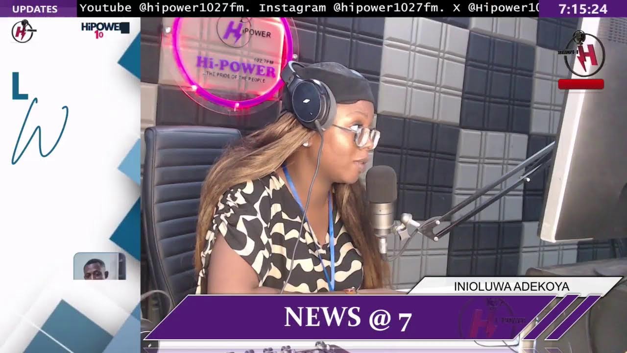 NEWS @ 7 WITH INIOLUWA ADEKOYA