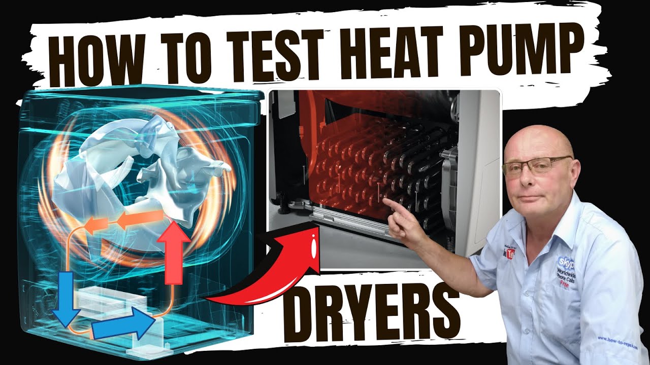 Heat Pump Tumble Dryer Not Working? Easy Tests for Common Problems. No Heat, Slow Drying, No Water