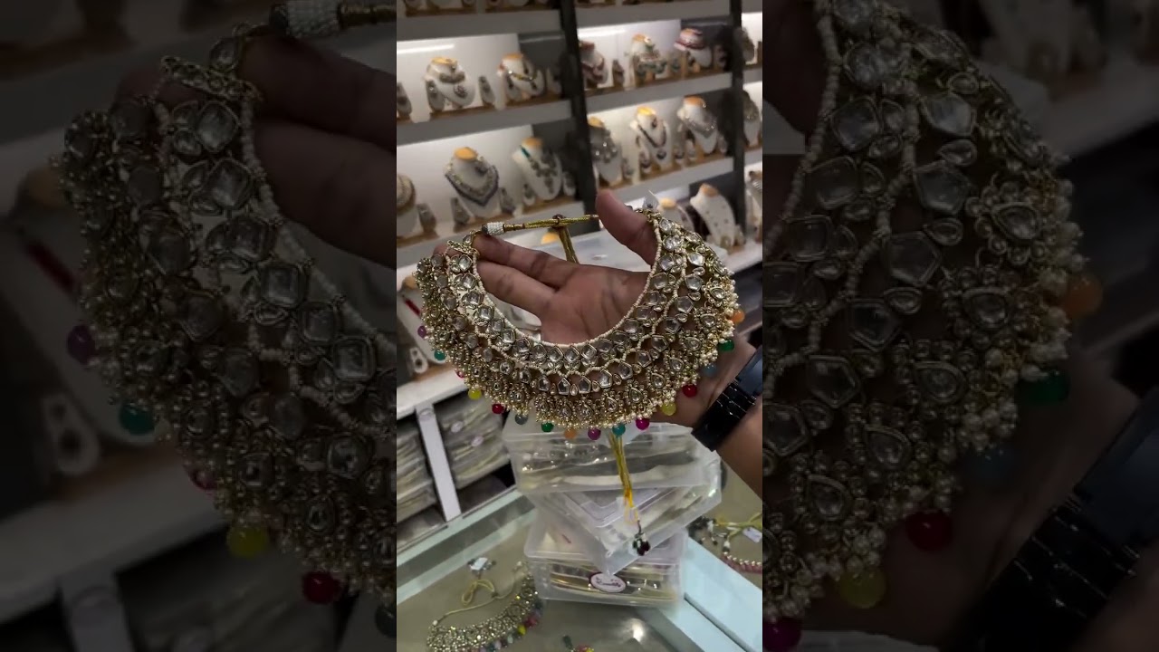 semi bridal set 😍😍#kundanjewlry #wedingcollection #fashionaccessories #jewellery