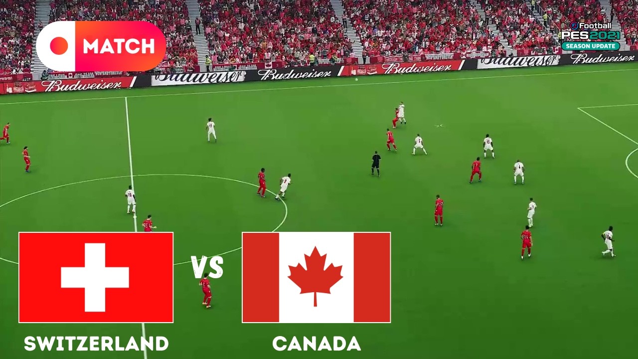 SWITZERLAND vs CANADA | World Cup 2026 Match Simulation | eFootball PES 21 Gameplay