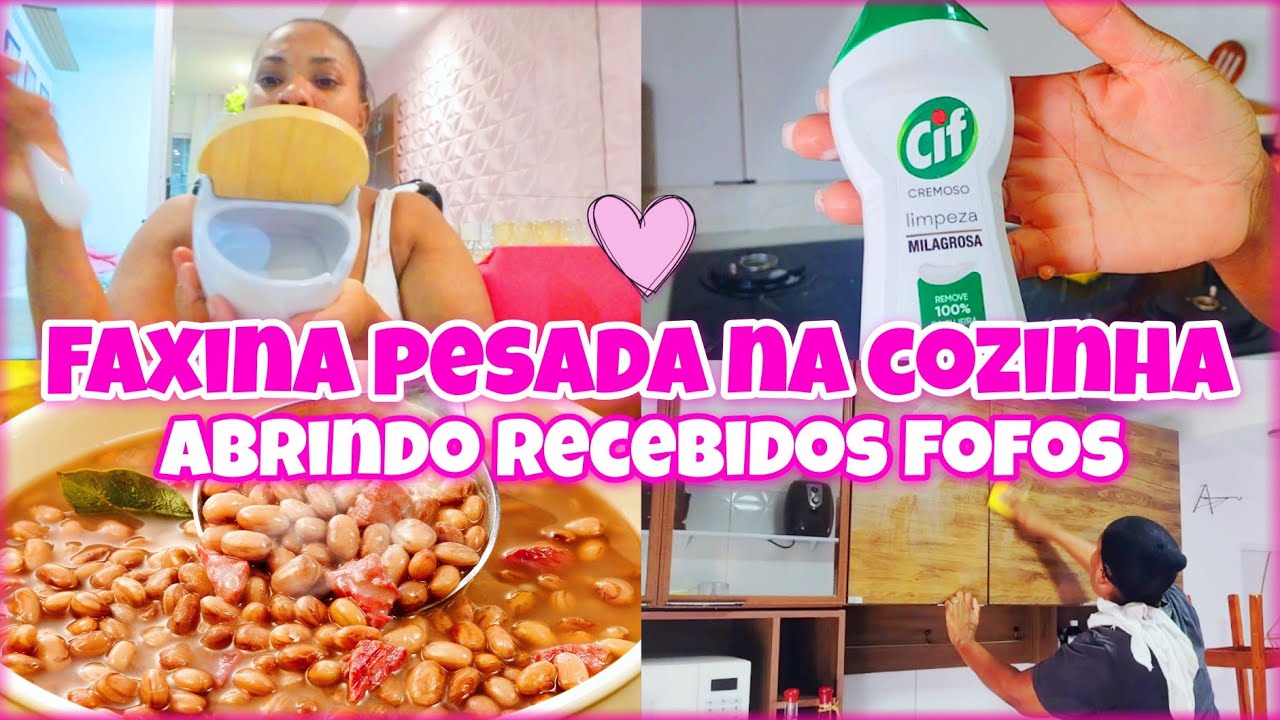 FAXINA COMPLETA PESADA 🥵| FEIJÃO CASEIRO 💖| ABRINDO RECEBIDOS FOFOS 💖| ALINE BAIANA