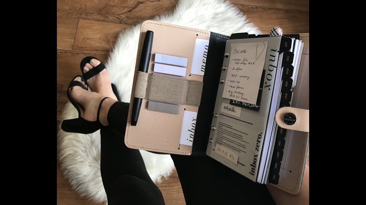 Work Planner Setup: Filofax Personal Rings ft. Cloth and Paper
