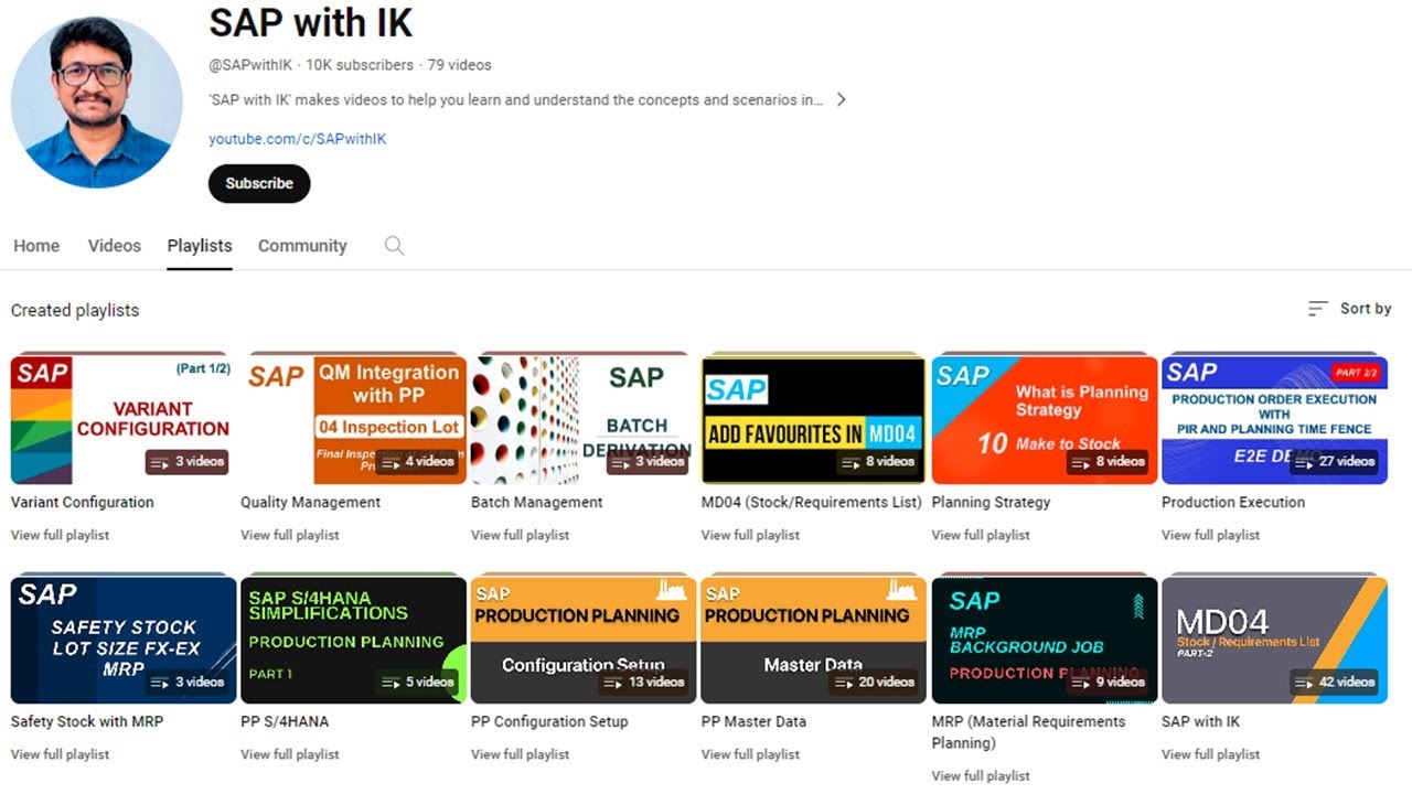 Последовательность тем для SAP PP | #sapwithik
