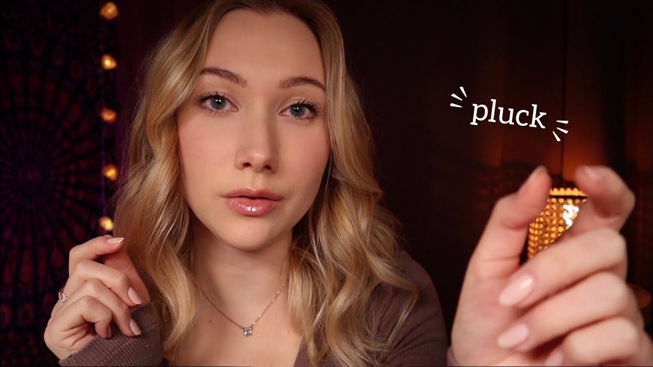 ASMR Removing Your Negative Energy (scratching, plucking, tongue clicking) ✨