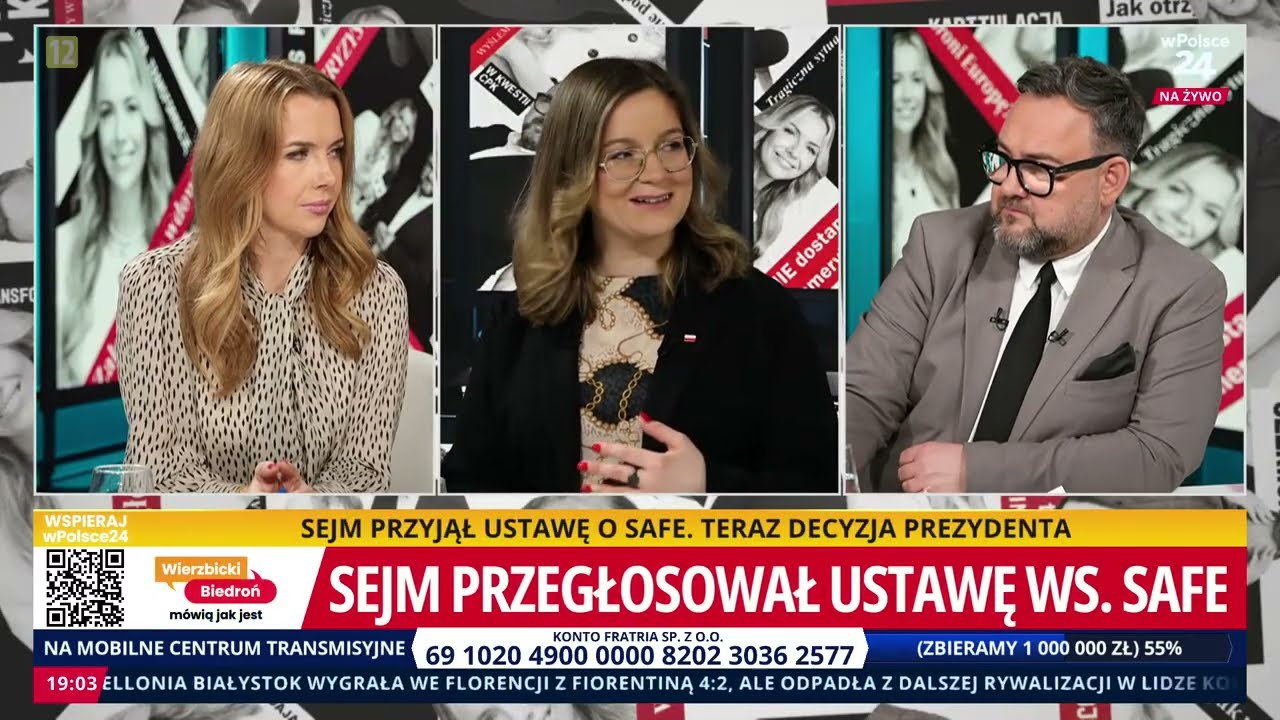 Sejm przegłosował ustawę ws. SAFE. Paulina Matysiak w Wierzbicki & Biedroń mówią jak jest