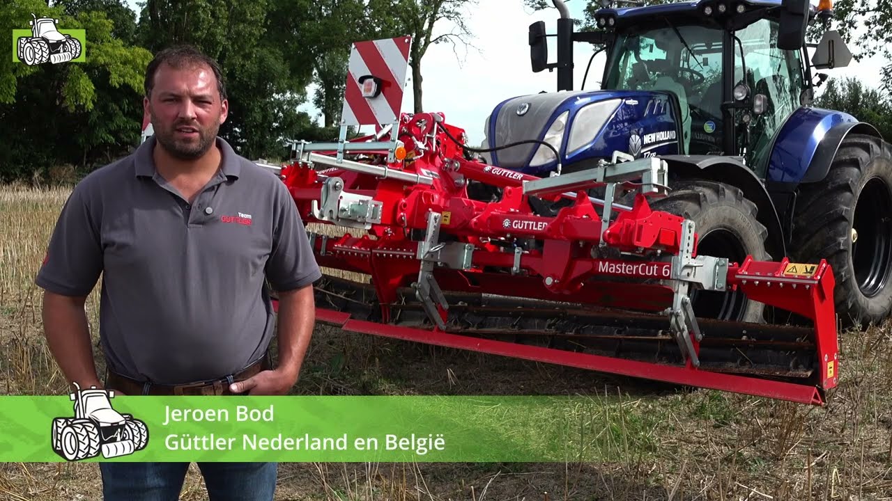 Stoppelbewerking van koolzaad met G&uuml;ttler-machines