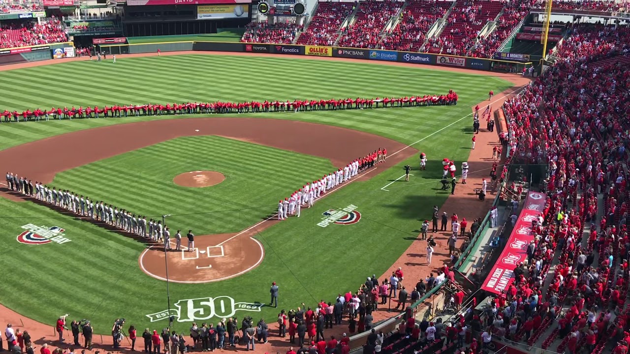 Cincinnati Reds Opening Day 2019 Starting Lineup & Player Introductions