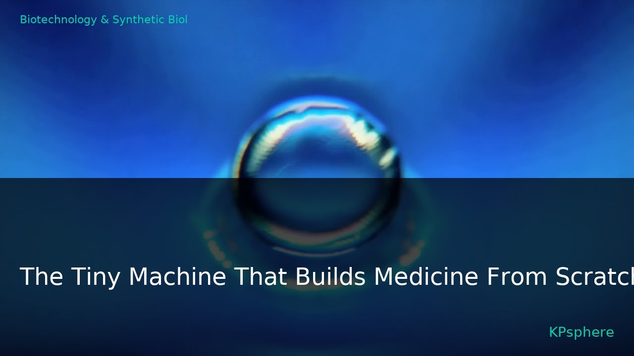 [Spotlight] The Tiny Machine That Builds Medicine From Scratch | KPsphere