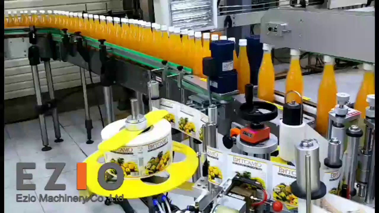 Pressure Sensitive Label Applicator Sticker Labeling Machine for Neck and Body of Tapered Bottle