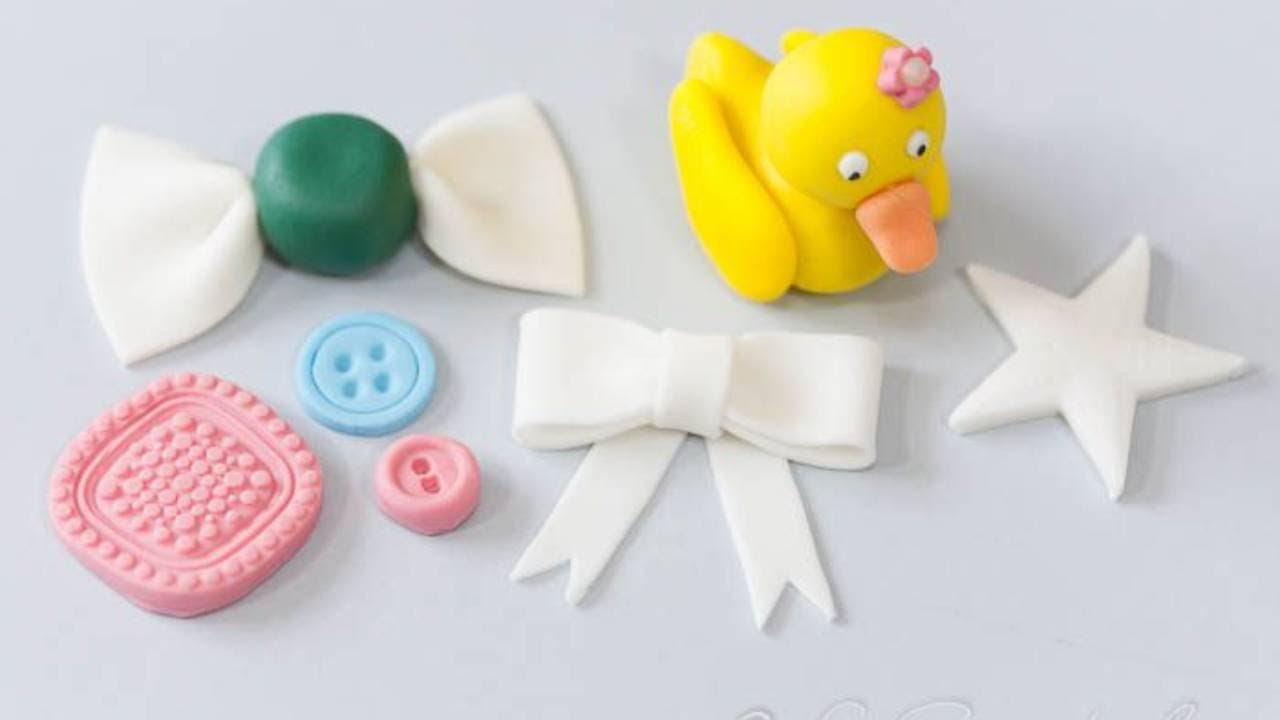 Curso de Cupcakes🧁Definitivo DECORACIÓN con FONDANT IV: cómo hacer botones, lazos 🎀 y caramelos 🍬