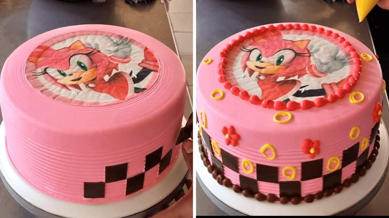 Como decorar un pastel se Sonic para niña