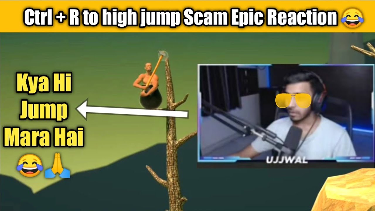 Scam With Techno Gamerz ( Ujjwal ) 😂 Getting Over it Ctrl + R