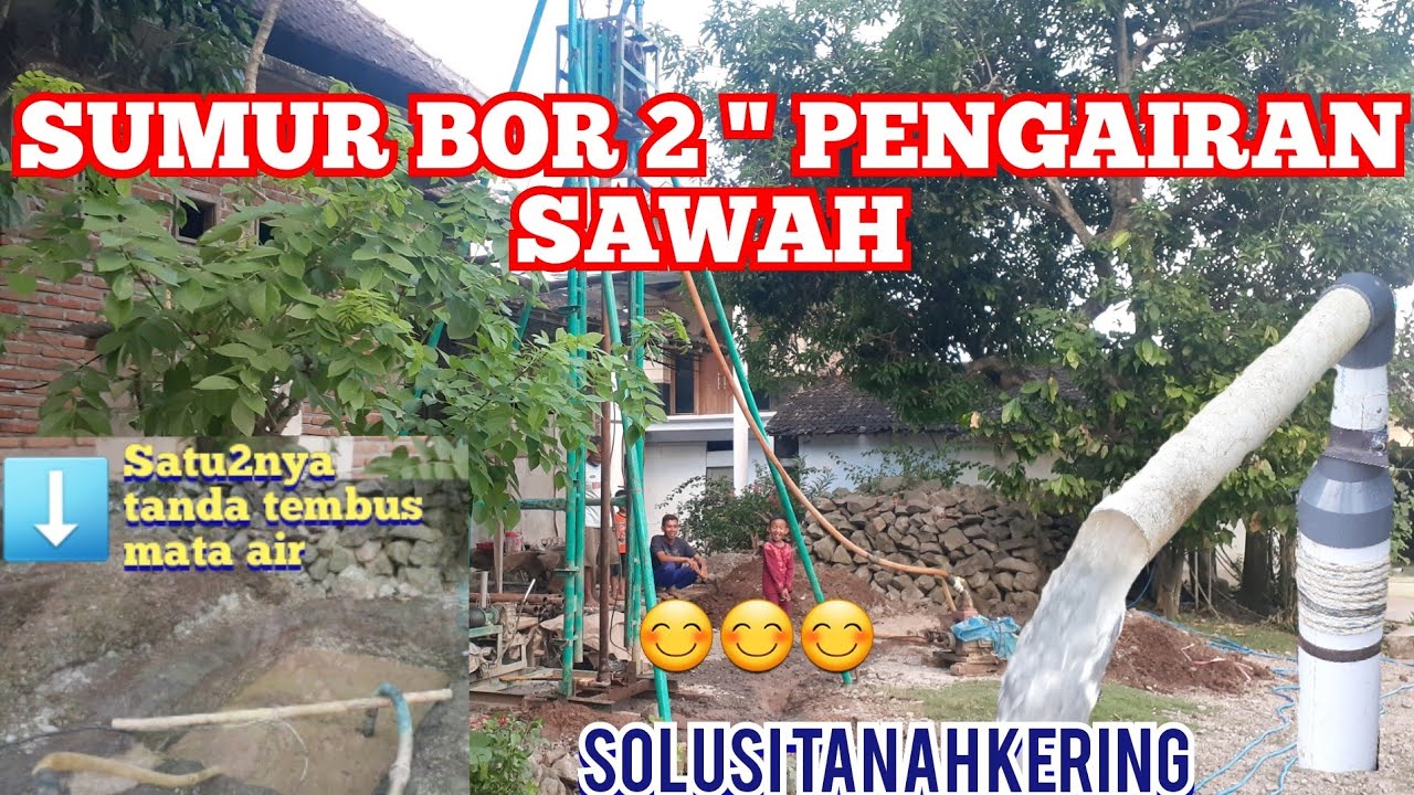 PROSES MEMBUAT SUMUR Bor 2 dim solusi pengairan sawah ,, ...mantap ..