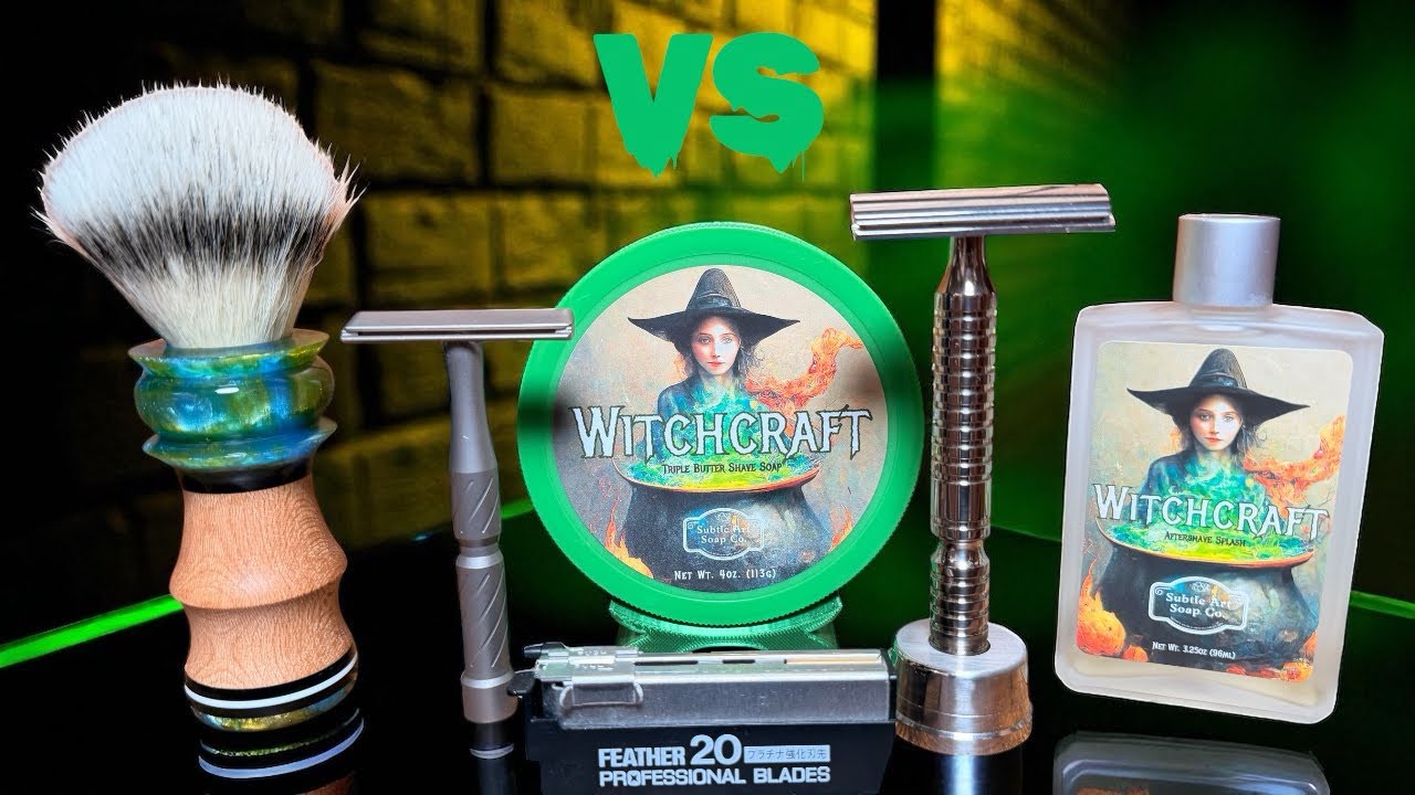 БИТВА лицом к лицу Blackland VECTOR против RazoRock HAWK. Бритье с помощью мыла Subtle Art Soaps....