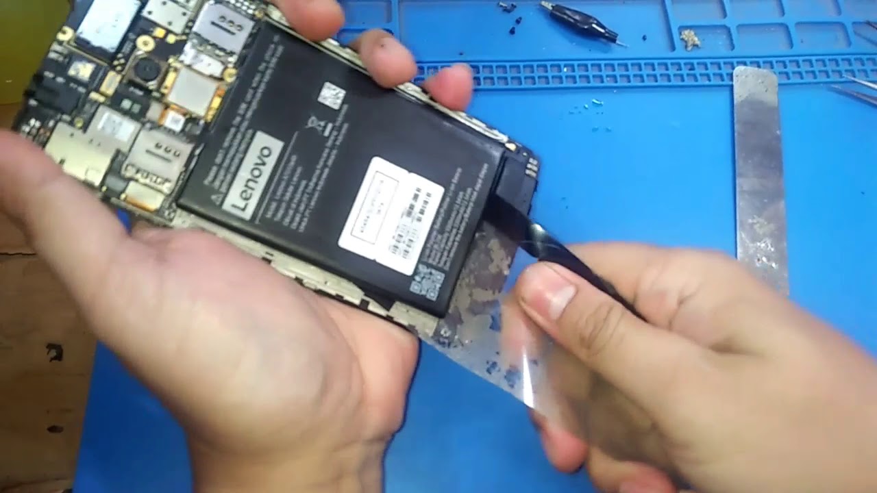 cara melepas batre tanam lenovo a7010a | Vibe K4 note