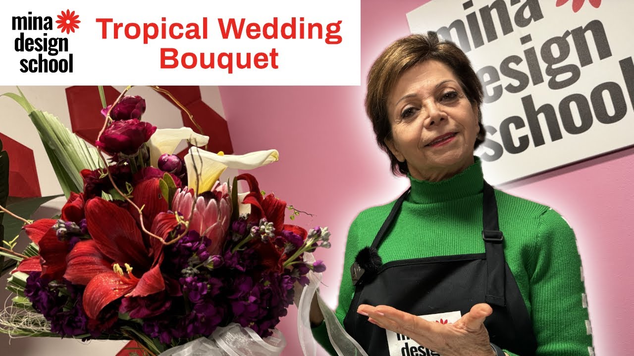 Tropical Wedding Bouquet Tutorial (Perfect for the Season)