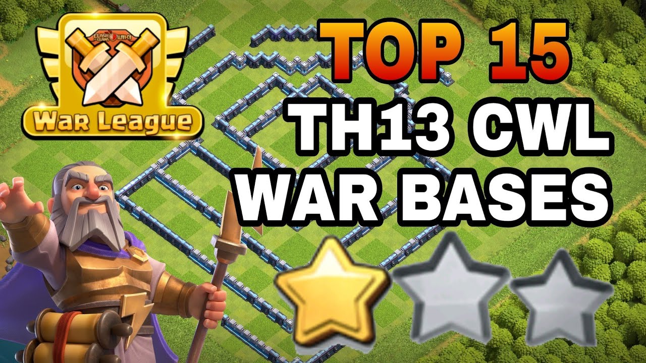 Top 15 TH13 ANTI ZAP CWL & PUSHING BASES ANTI 2 & 3 STAR. #CLASHOFCLANS