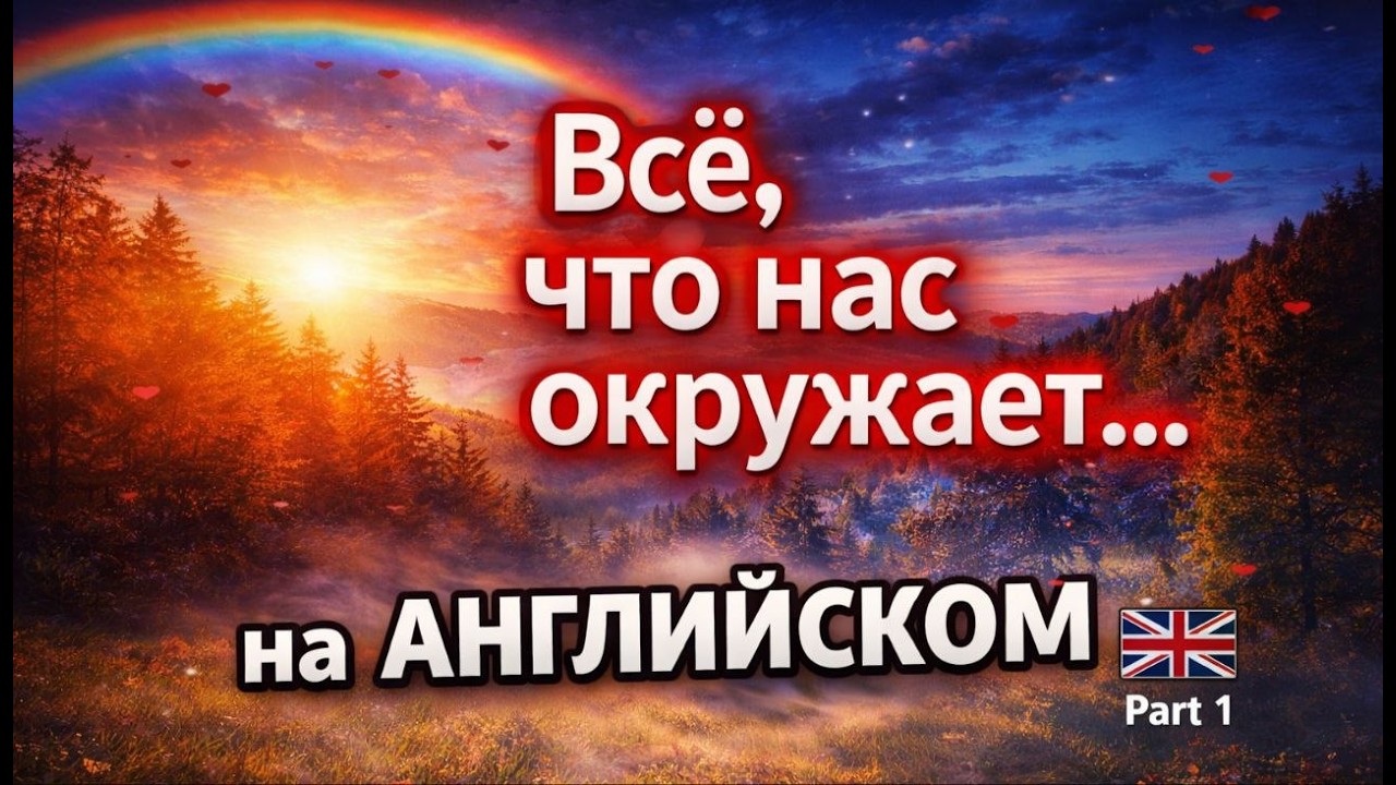 Всё, что нас окружает... на АНГЛИЙСКОМ. Природные явления и не только. Запоминай легко! #английский