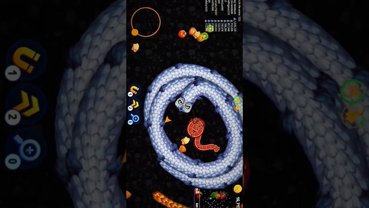 WormsZone Gameplay | Biggest Worm Challenge 🐍 | Remsss | #shorts #wormszone