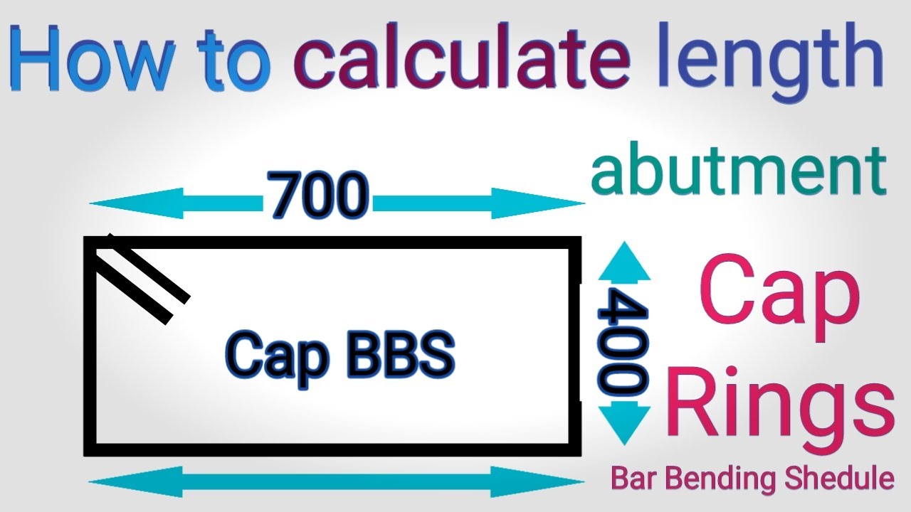 Cutting length  #Cap #rings How to calculate #steel/#bbs/#re-bar  with #hook  कैसे तैयार करें