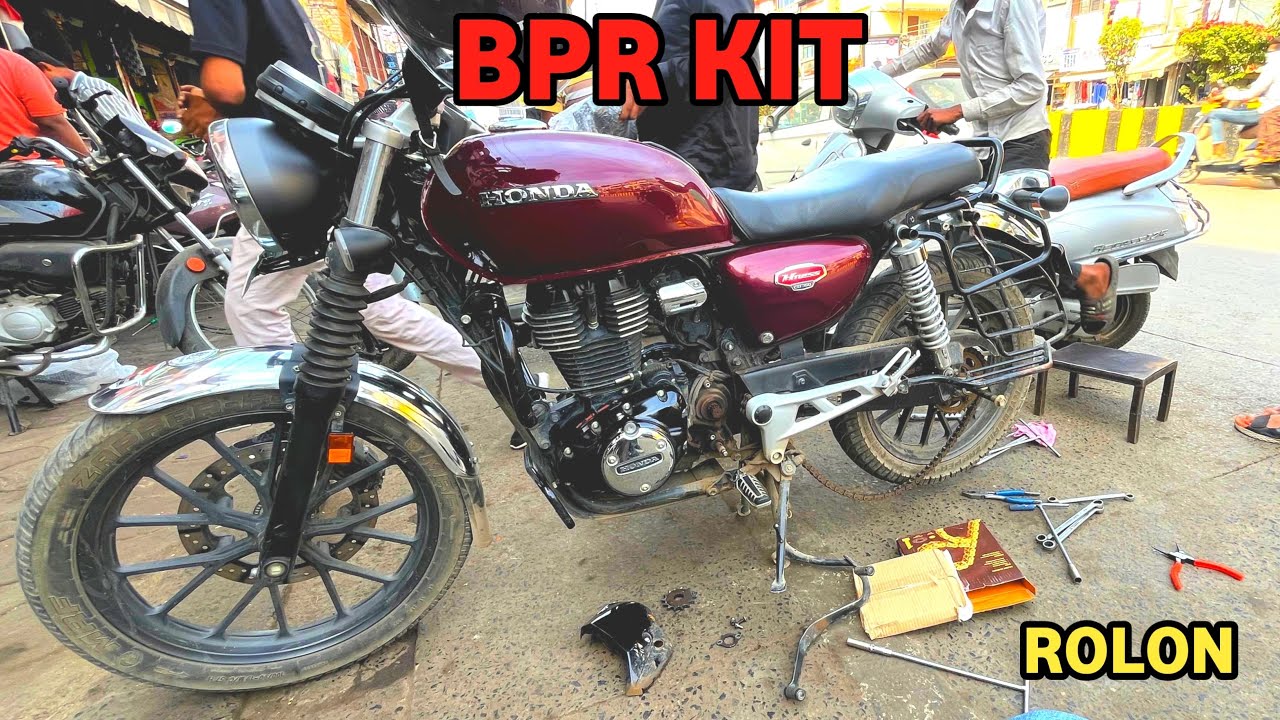 Honda Highness CB350 Chain Sprocket Khatam || New Rolon BPR Kit Gold Se Look Badala