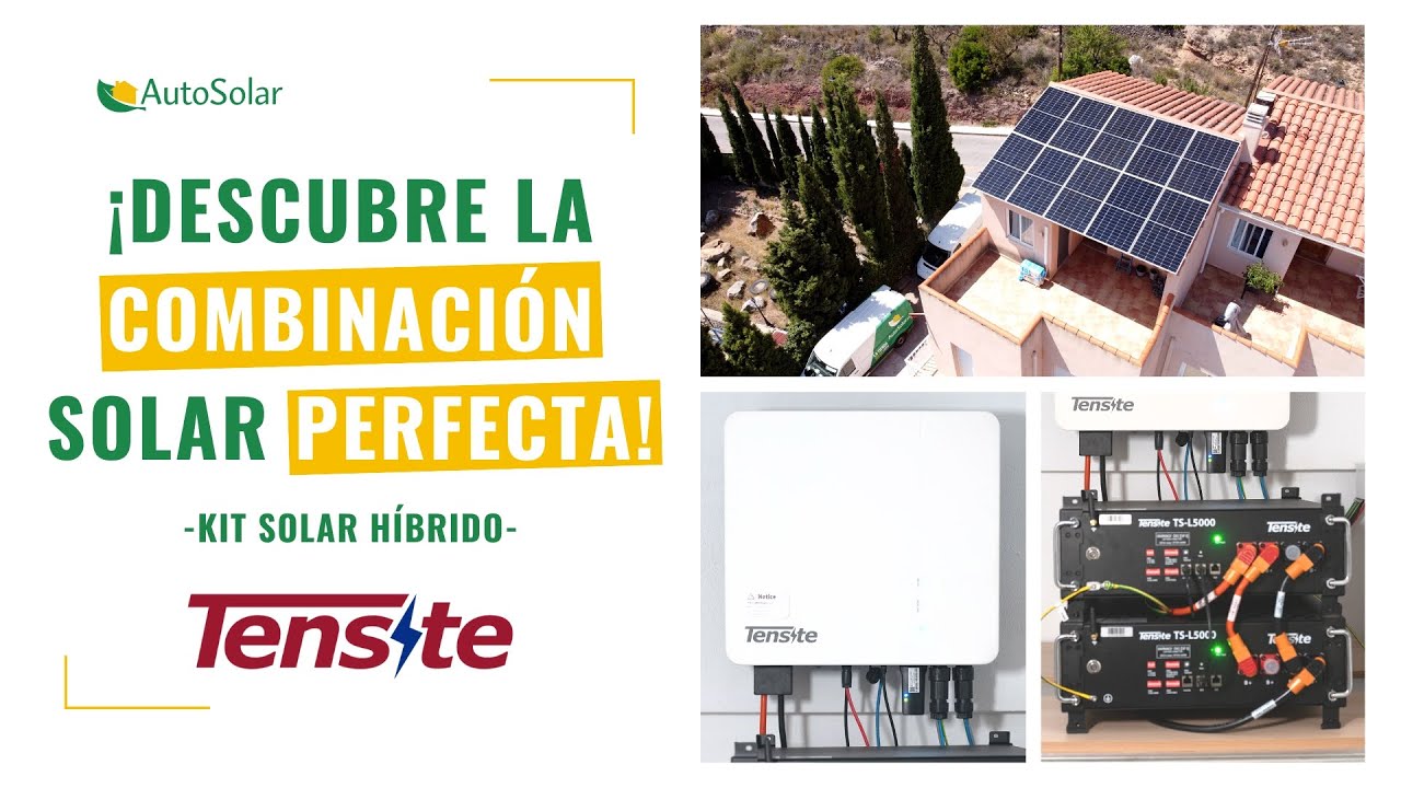 Instalaci&oacute;n fotovoltaica de un kit solar h&iacute;brido Tensite