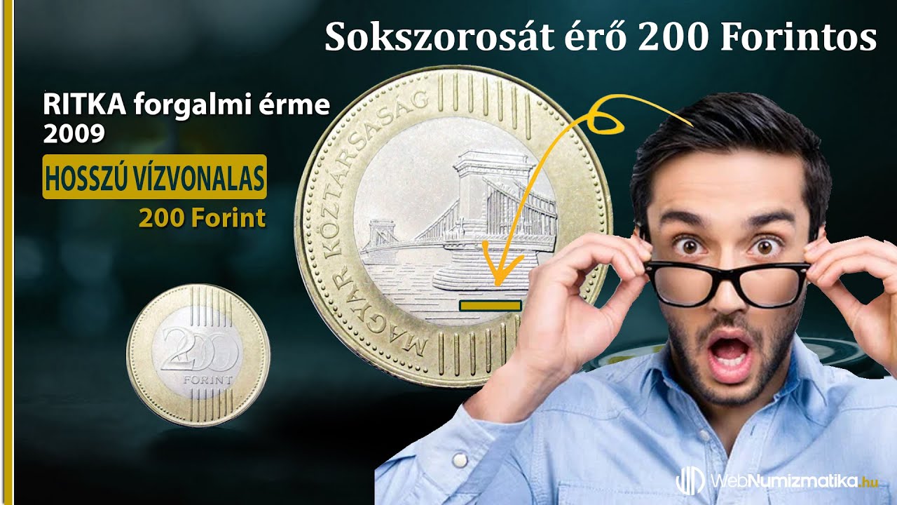 Ez bizony ritka 200 Ft, Hossz&uacute; v&iacute;zvonalas K&eacute;tsz&aacute;z forintos 2009 - Mit kell n&eacute;zni rajta? #numizmatika