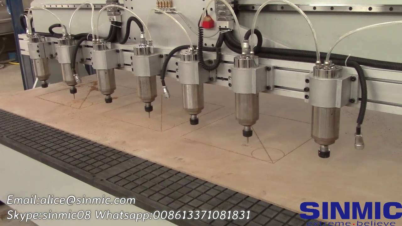 8 spindles CNC Router Machine