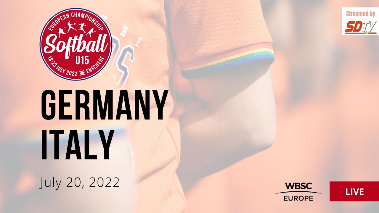 18 U-15 Women's Softball European Championship - Germany VS Italy