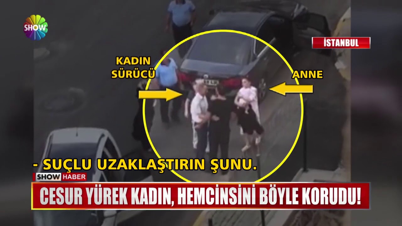 Cesur yürek kadın, hemcinsini böyle  korudu!
