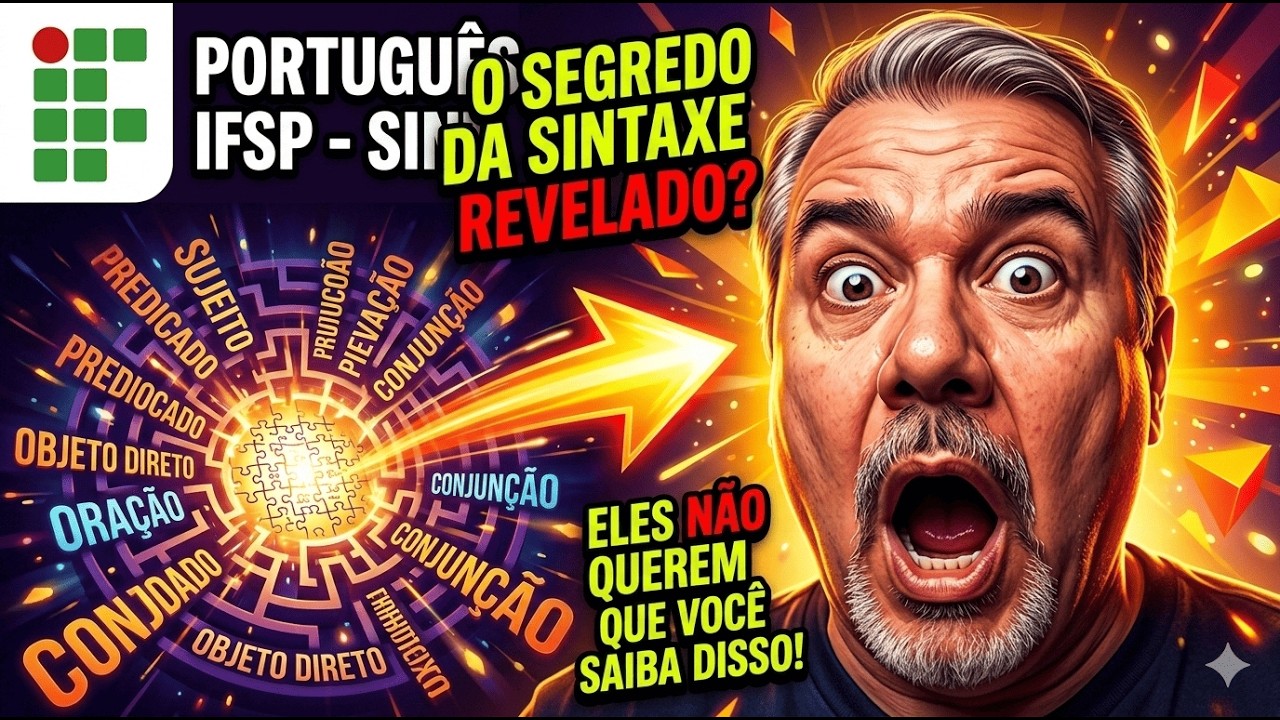 IFSP Curso Preparatório 2026/2027 🔵 Prova #IFSP 2025 PORTUGUÊS Técnico Integrado ao Ensino Médio