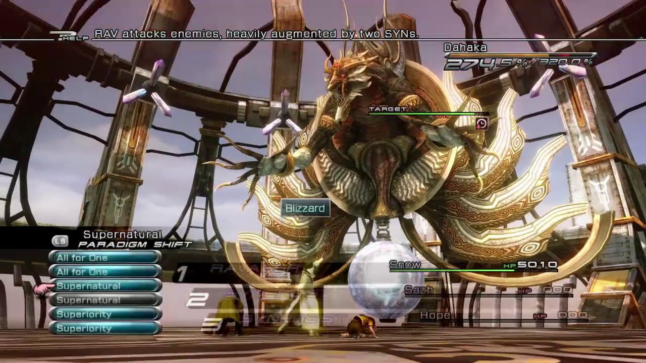 FFXIII - Solo Snow vs Dahaka