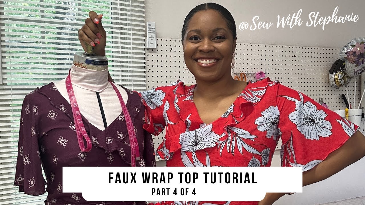 How to Sew a Faux Wrap Top | The Carrol Top Sewing Pattern Tutorial : PART 4