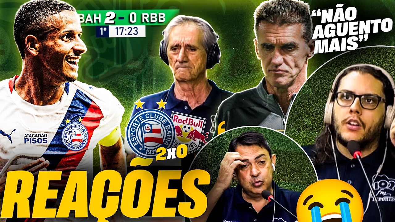 REAÇÕES DO BRAGANTINO 😂 MANCINI É SACO DE PANCADA DO BAHIA  - BAHIA 2 X 0 BRAGANTINO BRASILEIRÃO 26
